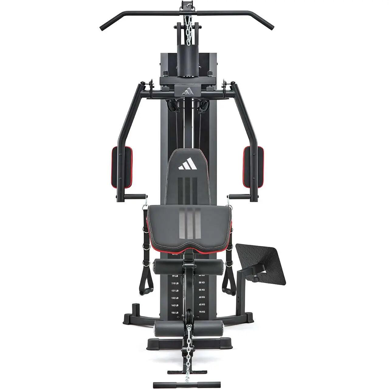 Appareils à charge guidée Home Gym - 70kg - Acier - Plaques - Presse jambes 3/7