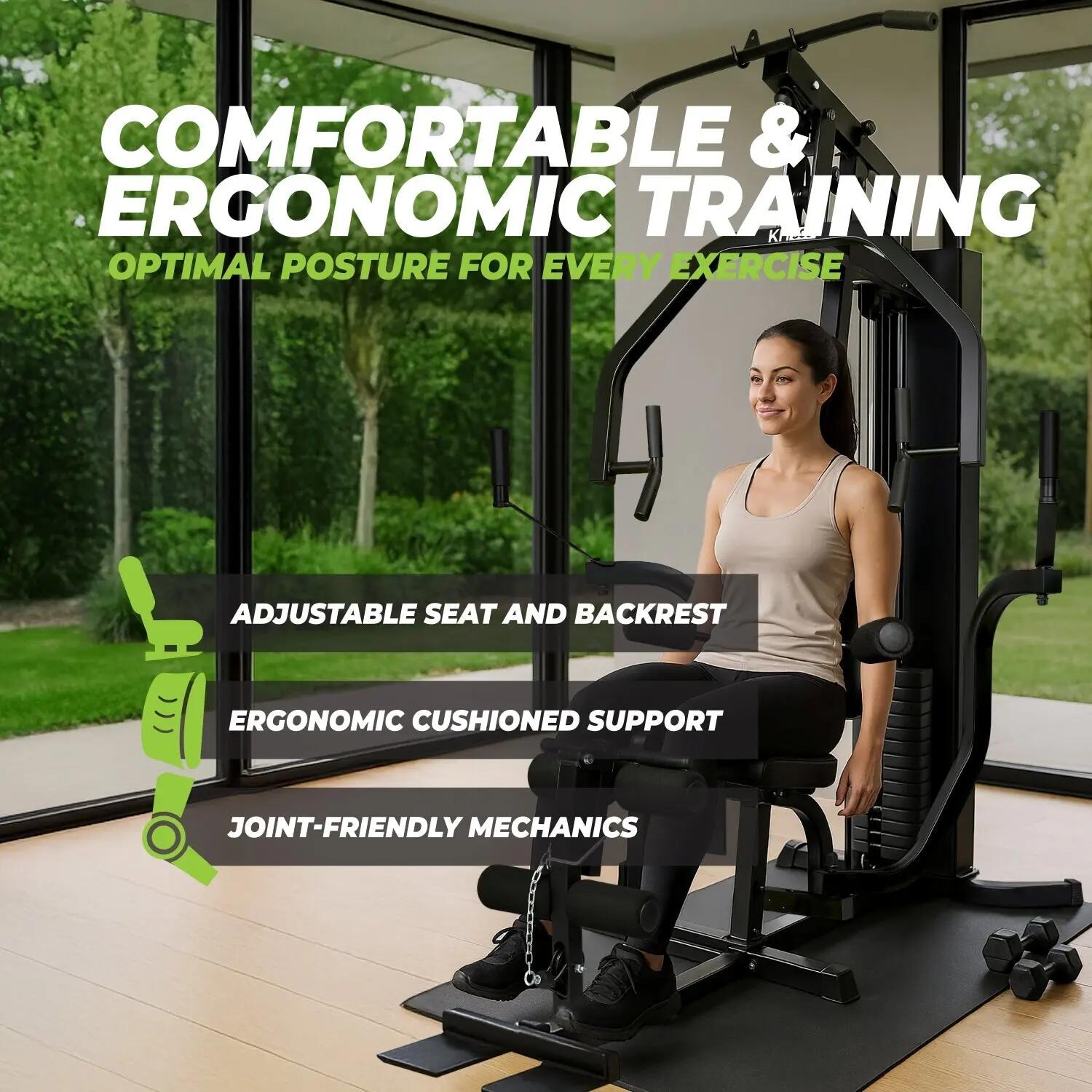 KH350 multifunkciós fitnesz center lábtoló géppel 3/7