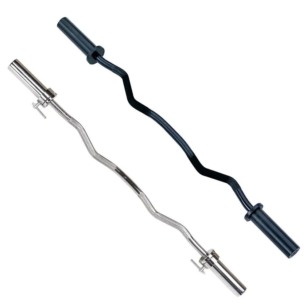 Barre oly. EZ curl OLEZCB120B pour fitness et musculation 2/3