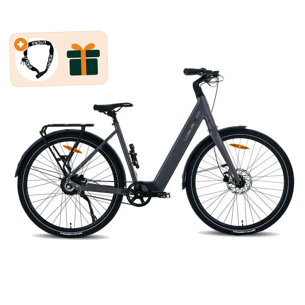 Motion - Elektrische Fiets - 28 inch - Matt Black - Kettingslot cadeau 1/1