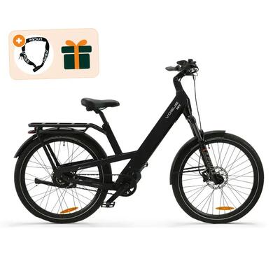 Suv - elektrische fiets - 28 inch - 250w motor - matt black - kettingslot cadeau