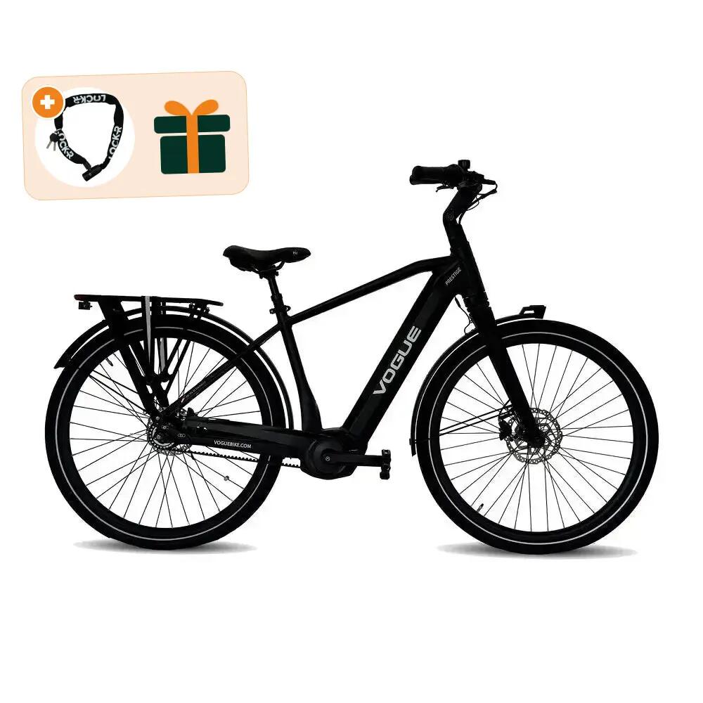 Prestige Belt-Drive - Elektrische Fiets - Matt Black - Kettingslot cadeau 1/1