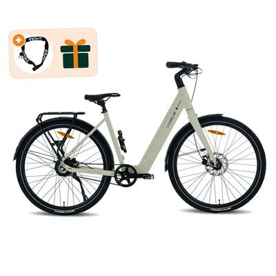 Motion - elektrische fiets - 28 inch - matt sand white - kettingslot cadeau
