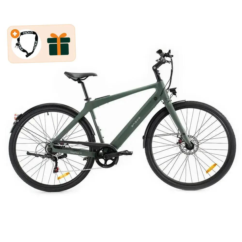 Mapfour N1 air - Elektrische Fiets - 28 inch - Groen - Kettingslot cadeau 1/7