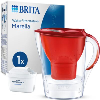 BRITA Caraffa filtrante Marella Cool 2.4L rosso