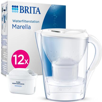 BRITA Carafe filtrante Marella Cool 2.4L blanc