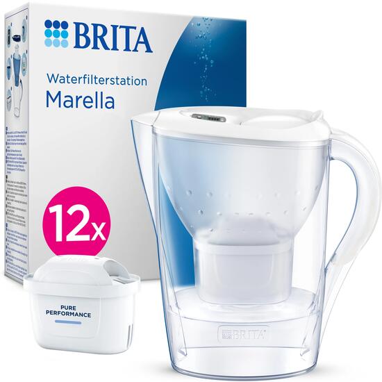 BRITA Carafe filtrante Marella Cool 2.4L blanc