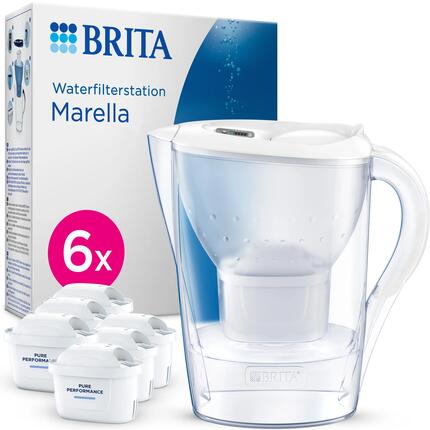 BRITA Carafe filtrante Marella Cool 2.4L blanc