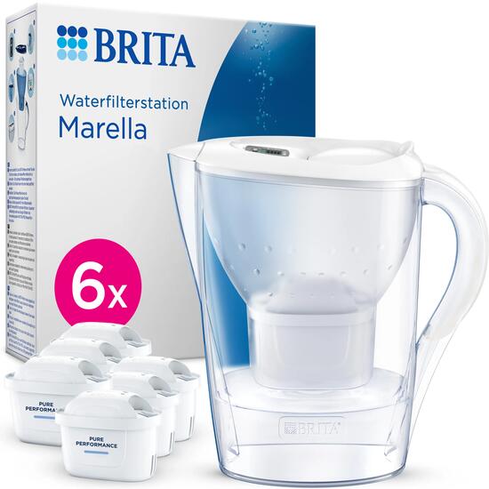 BRITA Carafe filtrante Marella Cool 2.4L blanc
