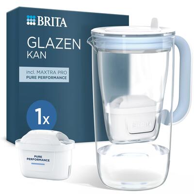 BRITA Caraffa filtrante in vetro 2.5L blu