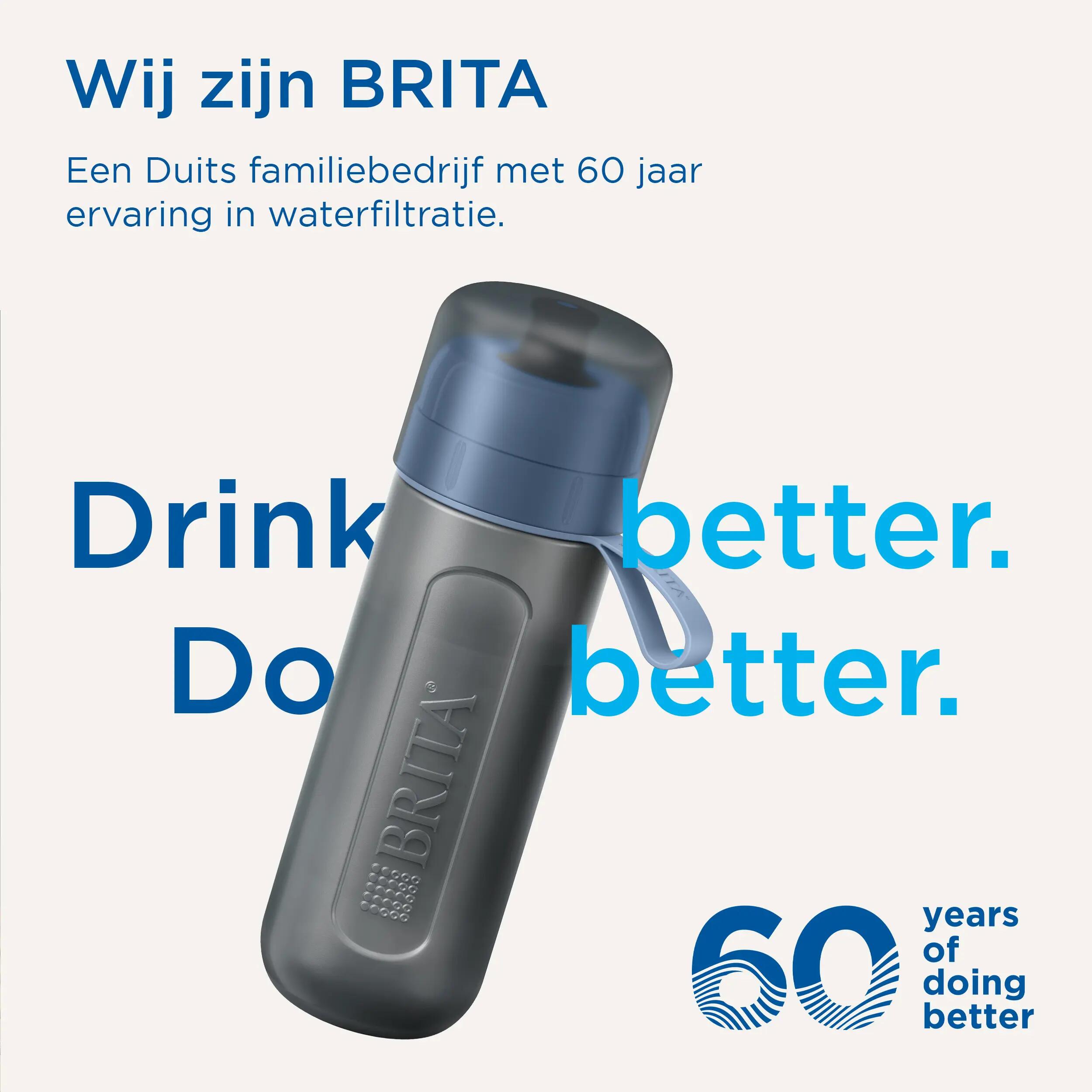 BRITA Waterfilterfles Active 0.6L Donkergroen inclusief 2 MicroDisc Single Unit 7/7