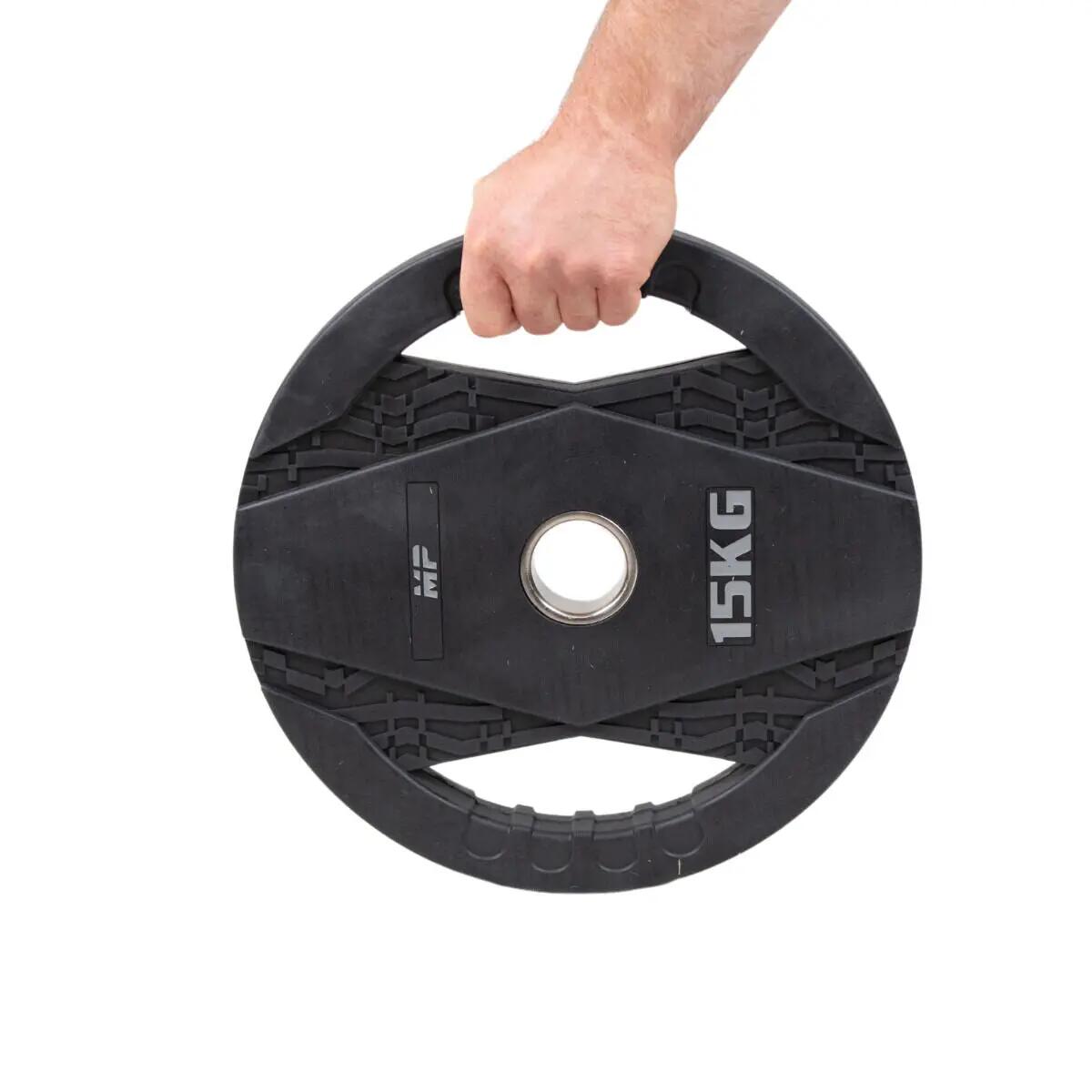 Disco Pesi con Maniglie - Gomma - 15 kg 2/4
