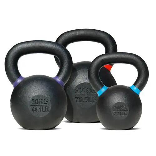 Kettlebell avec couche en poudre KBPO12 pour fitness et musculation 2/2