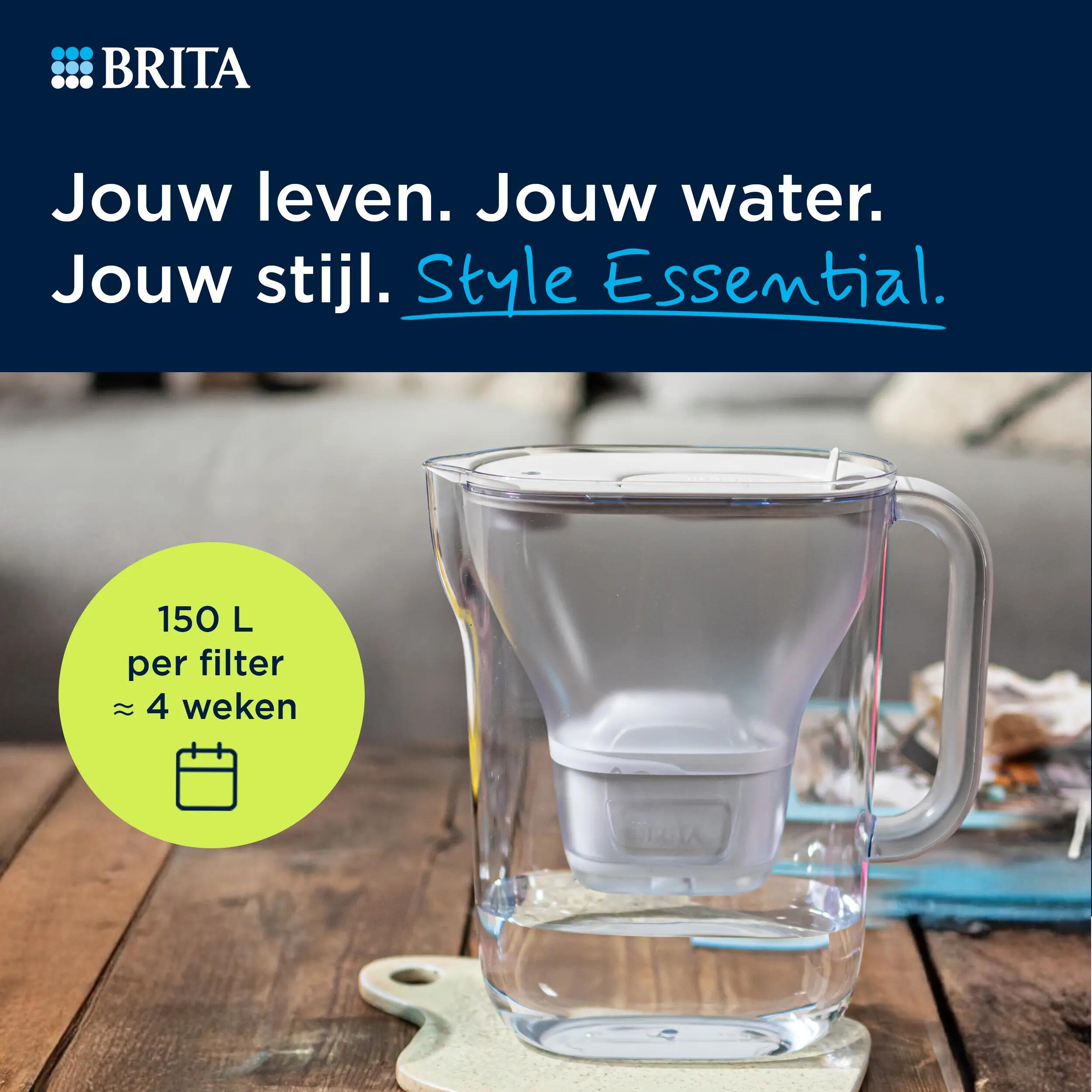 BRITA Waterfilterkan Style Essential 2,4L Blauw 2/7