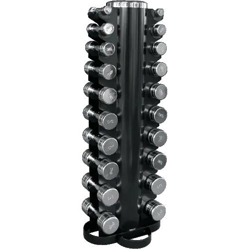Set haltères chromées & rack CHDUSET pour fitness et musculation 3/3