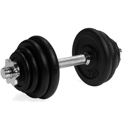 Regulowany zestaw hantli Pro - Żeliwo - 1 x 15 kg
