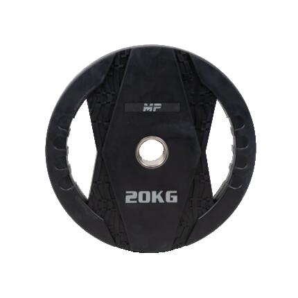 Disque de poids avec poignées - Caoutchouc - 20 kg