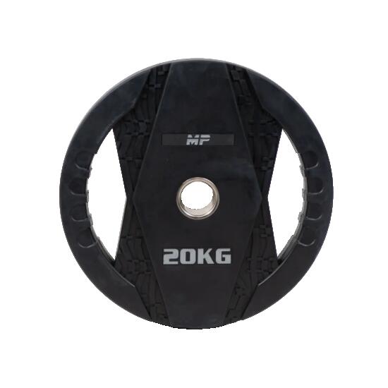 Disque de poids avec poignées - Caoutchouc - 20 kg