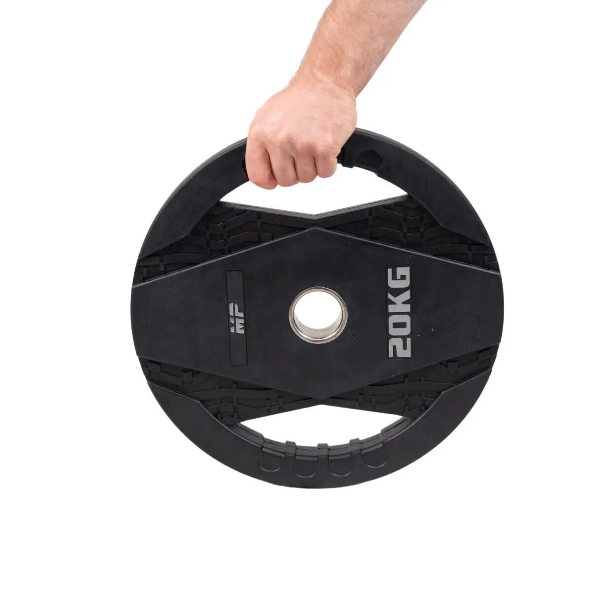 Obciążnik z uchwytami - Gumowy - 20 kg 2/4