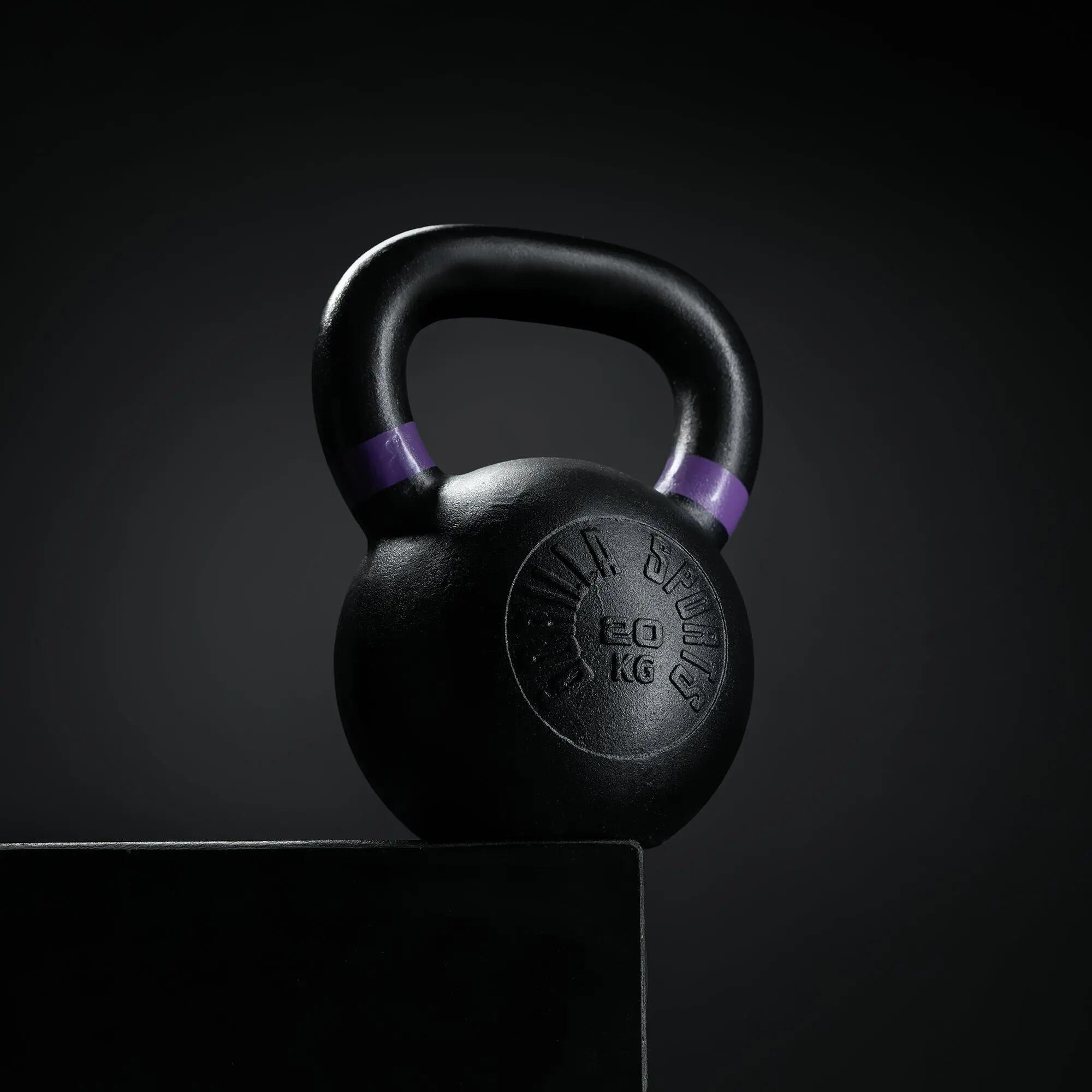 Kettlebell - Gusseisen Kugelhantel, Kugelgewicht 4kg - 32kg, Schwunghantel 7/7