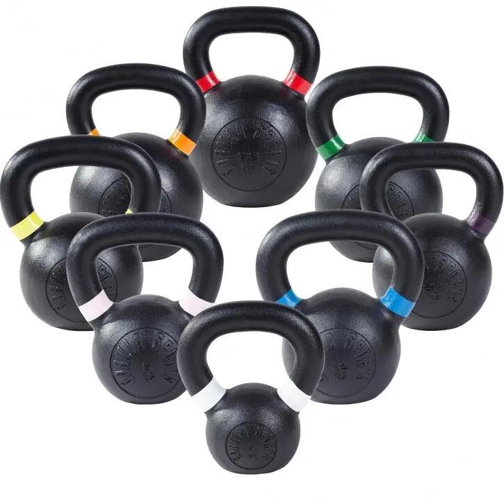 Kettlebell - Gusseisen Kugelhantel, Kugelgewicht 4kg - 32kg, Schwunghantel 4/7