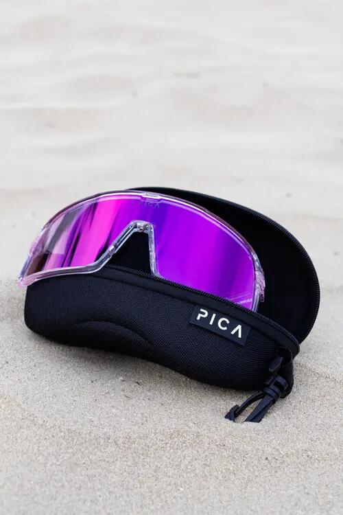 Okulary przeciwsłoneczne na rower TREZADO PICA OLOR fotochromowe purpurowe 3/5