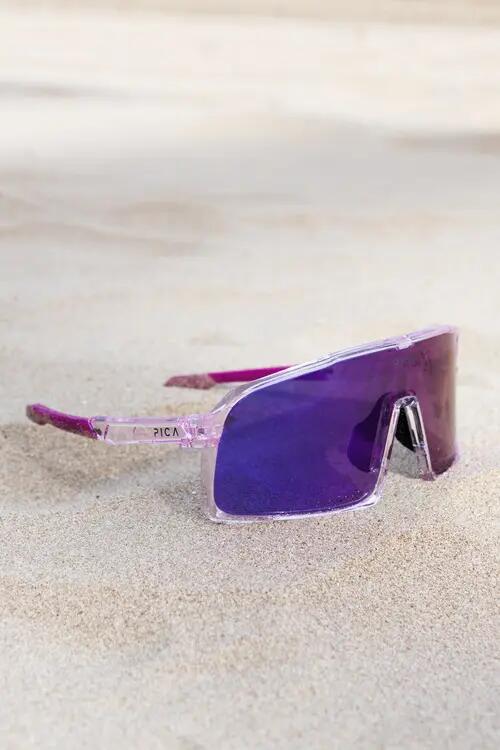 Okulary przeciwsłoneczne na rower TREZADO PICA OLOR fotochromowe purpurowe 2/5