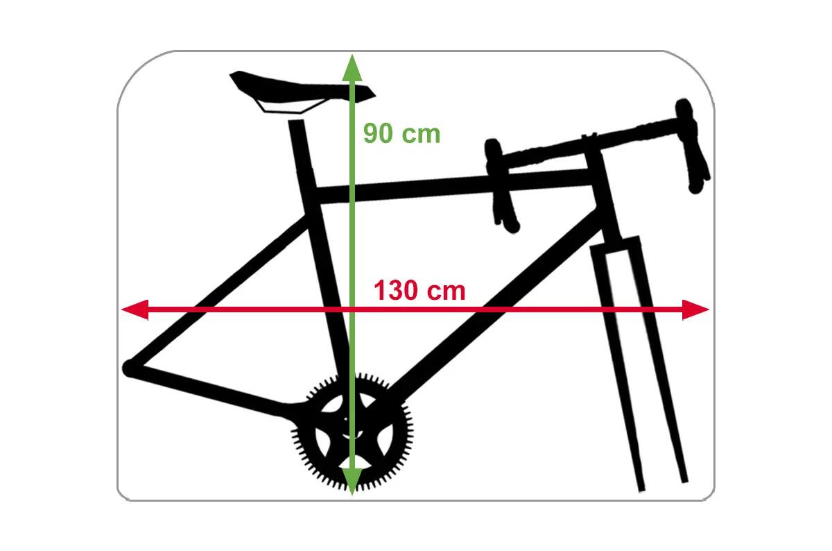 Capa de bicicleta ultraleve para comboio 130 x 90 cm amarela - TRAINBAG LIGHT 8/9