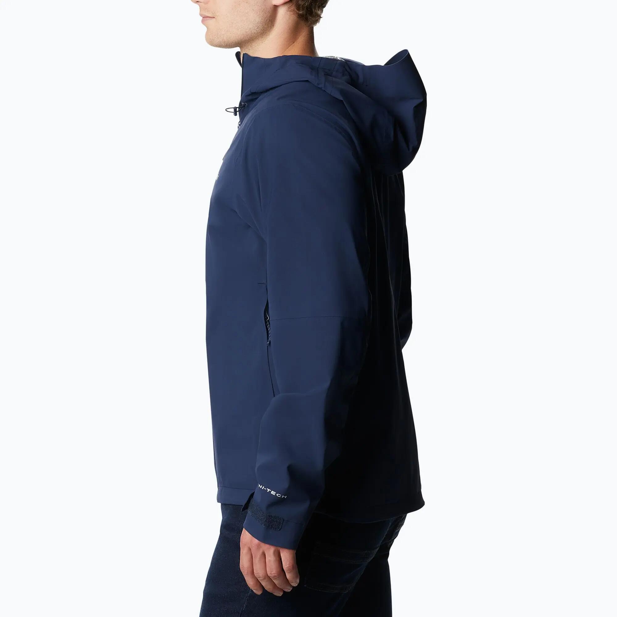 Jaqueta impermeável masculina Columbia Omni-Tech Ampli-Dry Shell 3/5