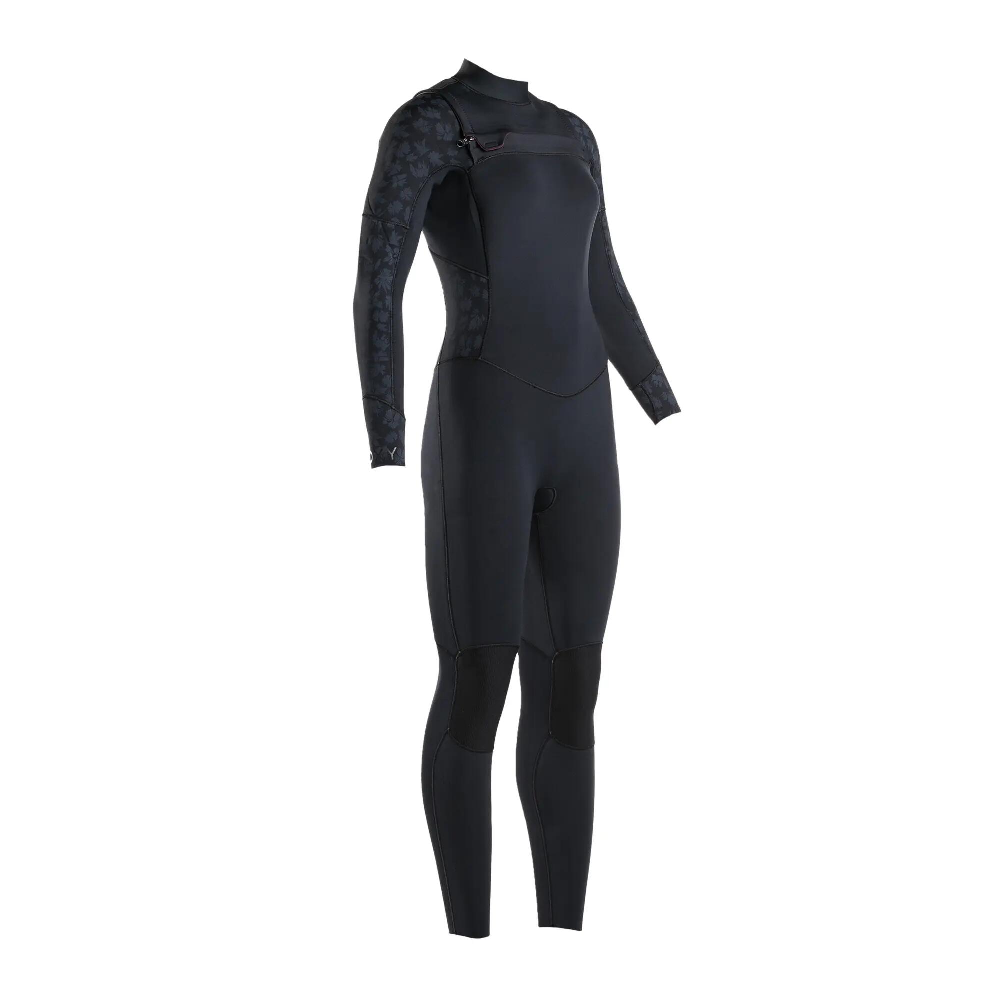 Combinaison de Surf Swell Series 5/4/3mm - Zip poitrine - Noir Femmes 1/4