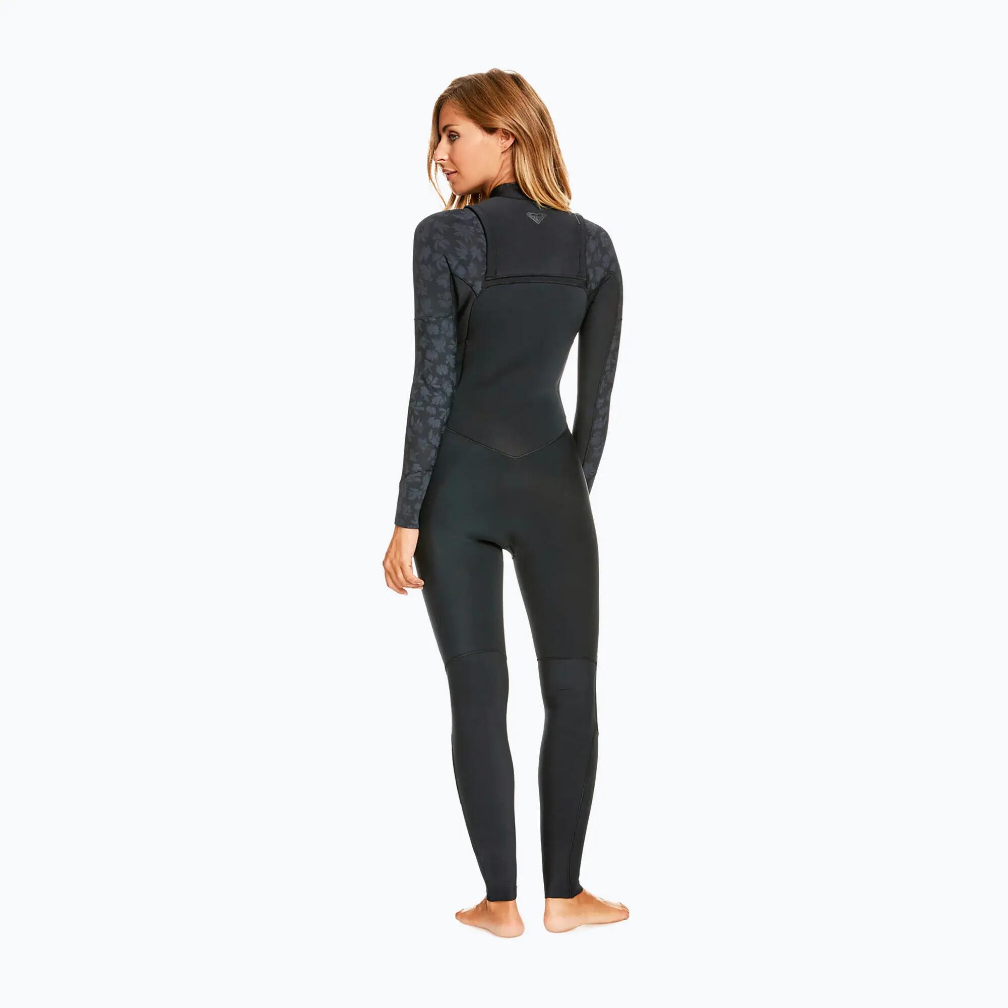 Combinaison de Surf Swell Series 5/4/3mm - Zip poitrine - Noir Femmes 2/4