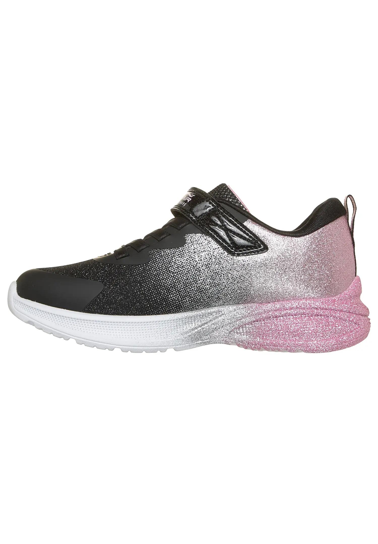 Skechers dívčí Microspec Max Advance Glitz Gala Black Rose Gold 5/15