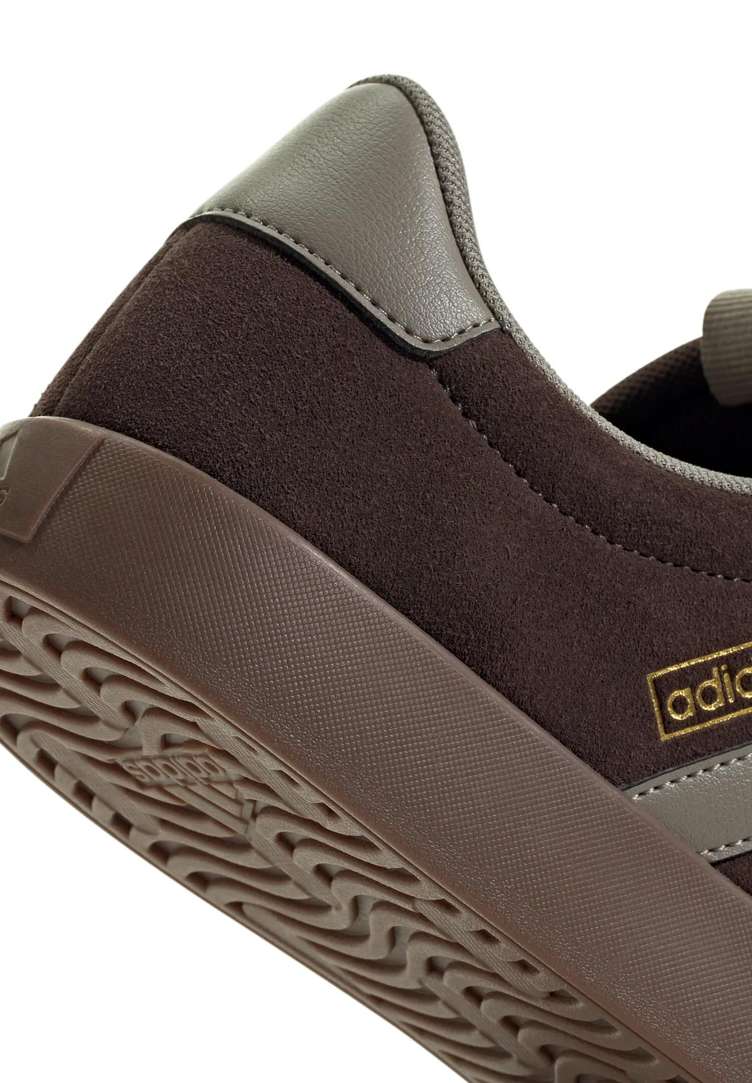 adidas VL Court 3.0 Sneaker Leder Schnürschuhe Maron 7/14