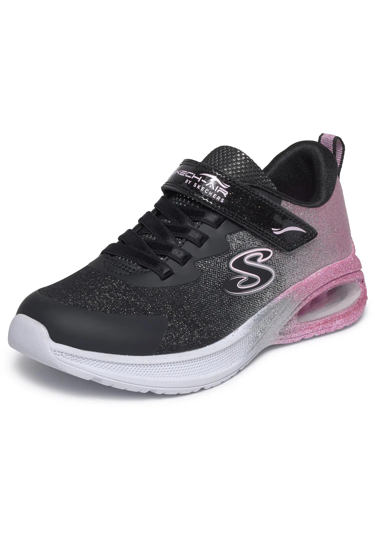 Skechers dívčí Microspec Max Advance Glitz Gala Black Rose Gold 2/15