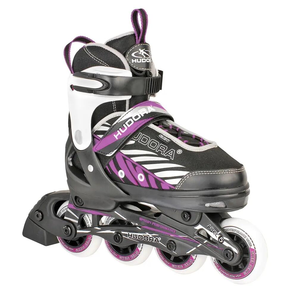 Hudora Mia Kids Adjustable Inline Skates, Purple
