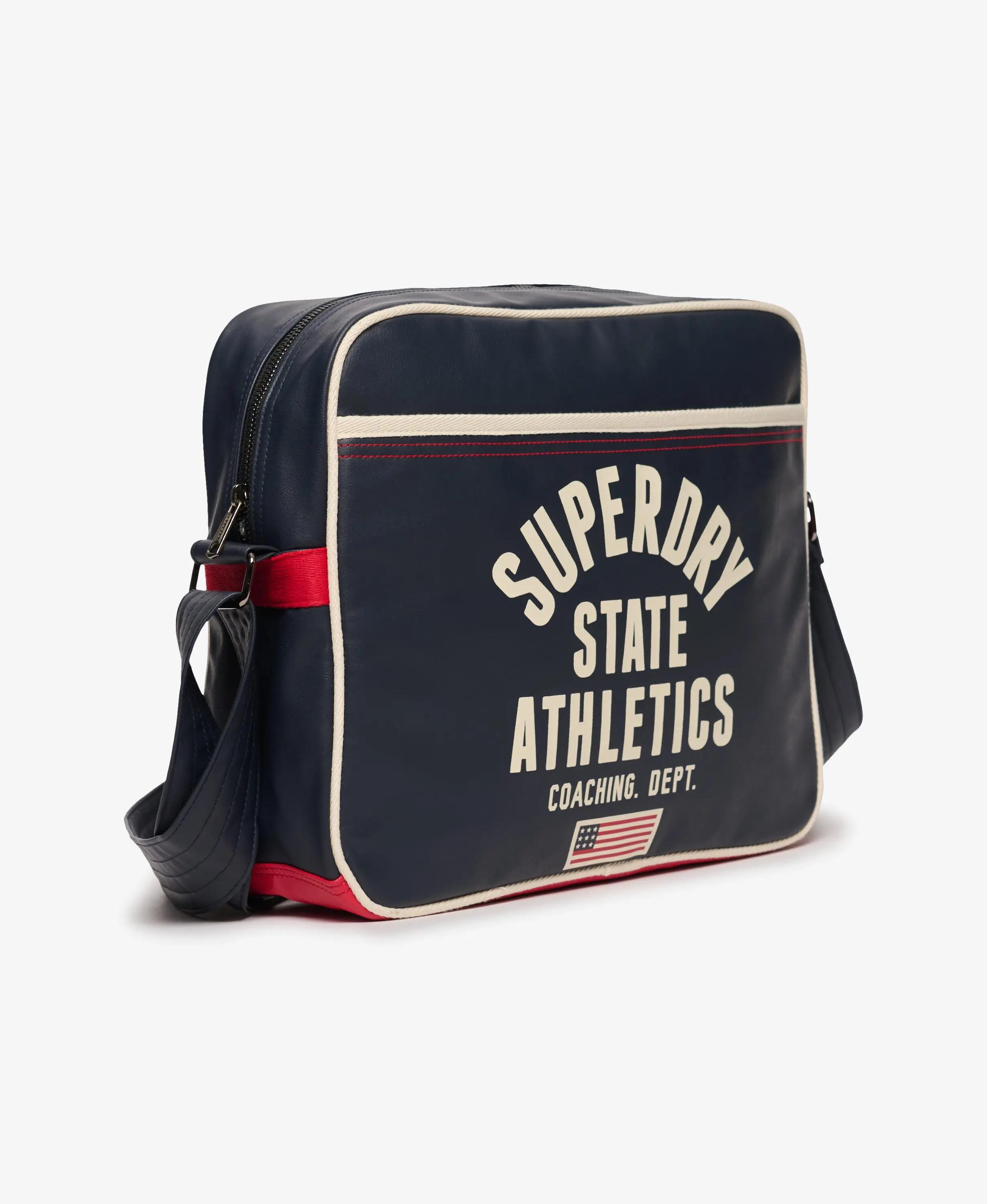 superdry Retro Alumni Messenger Bag – Polyester, Eclipse Marineblau 2/7