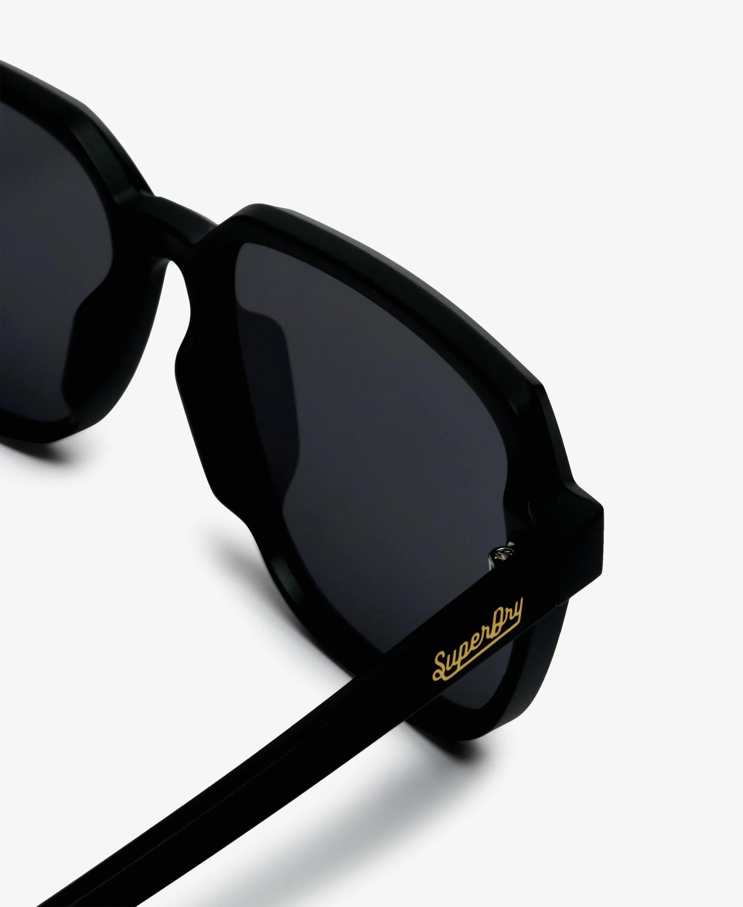 superdry Lunettes de soleil Oversized Square en noir mat avec verre fumé – 5/6