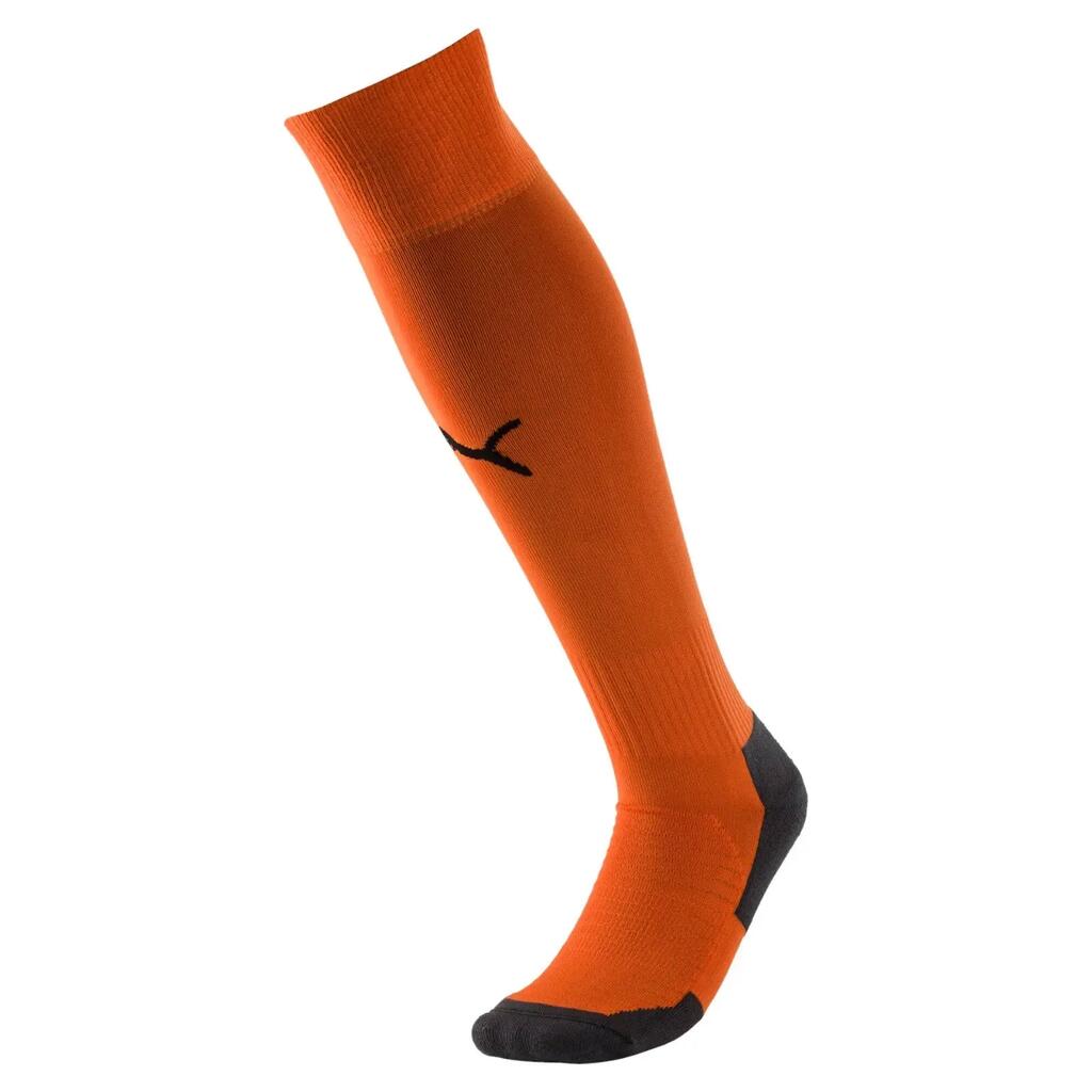 PUMA Liga Core Golden Poppy Football Shin Guards Sleeves