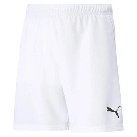 Short junior PUMA teamRISE blanc performance polyester