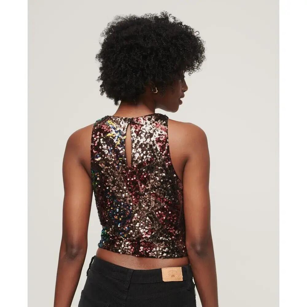Mouwloze glitter hardlooptop 4/6