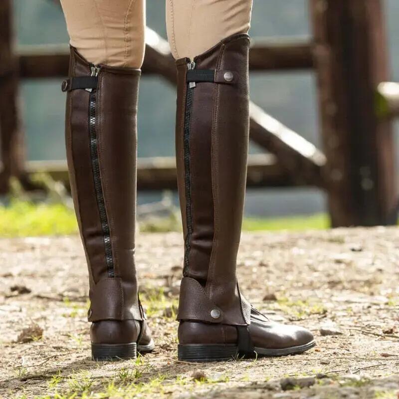 Leder-Minichaps Damen Dy'on Classic 4/4