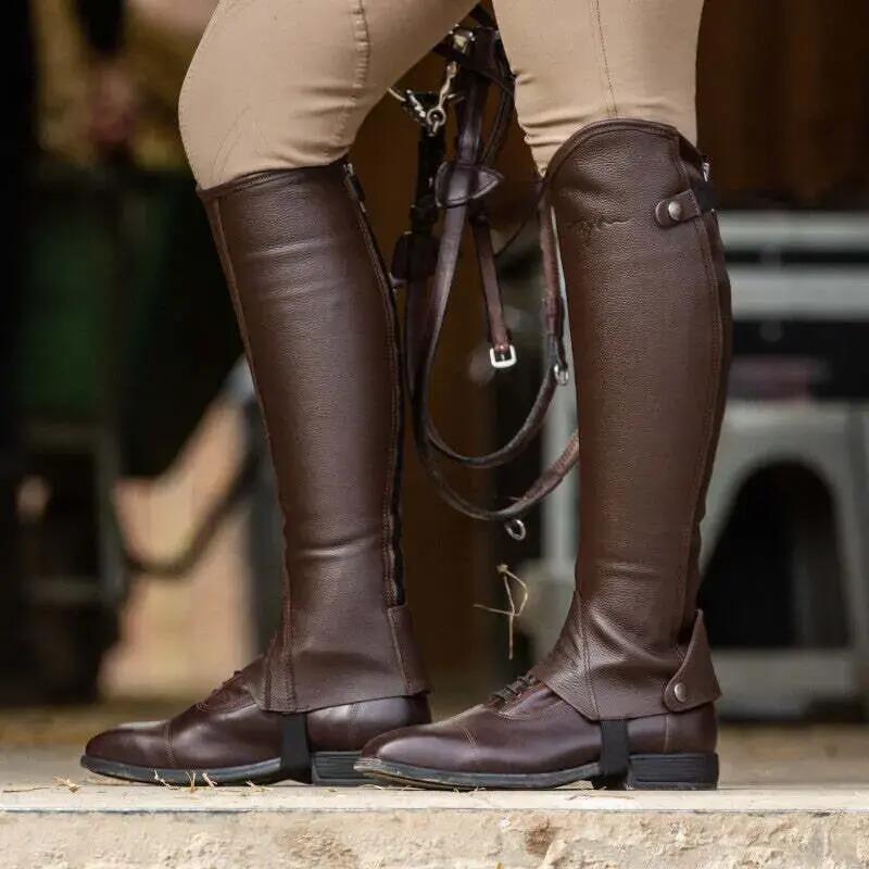Leder-Minichaps Damen Dy'on Classic 3/4