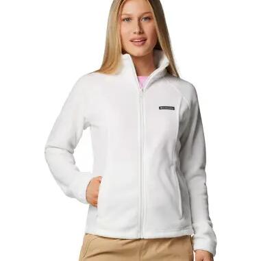 Womens/Ladies Benton Full Zip Fleece Jacket (White)