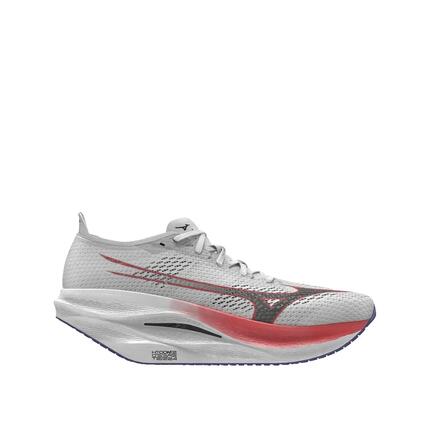 Chaussures de course Mizuno Wave Rebellion Pro Blanc/Baritone Blue/Fiery Coral