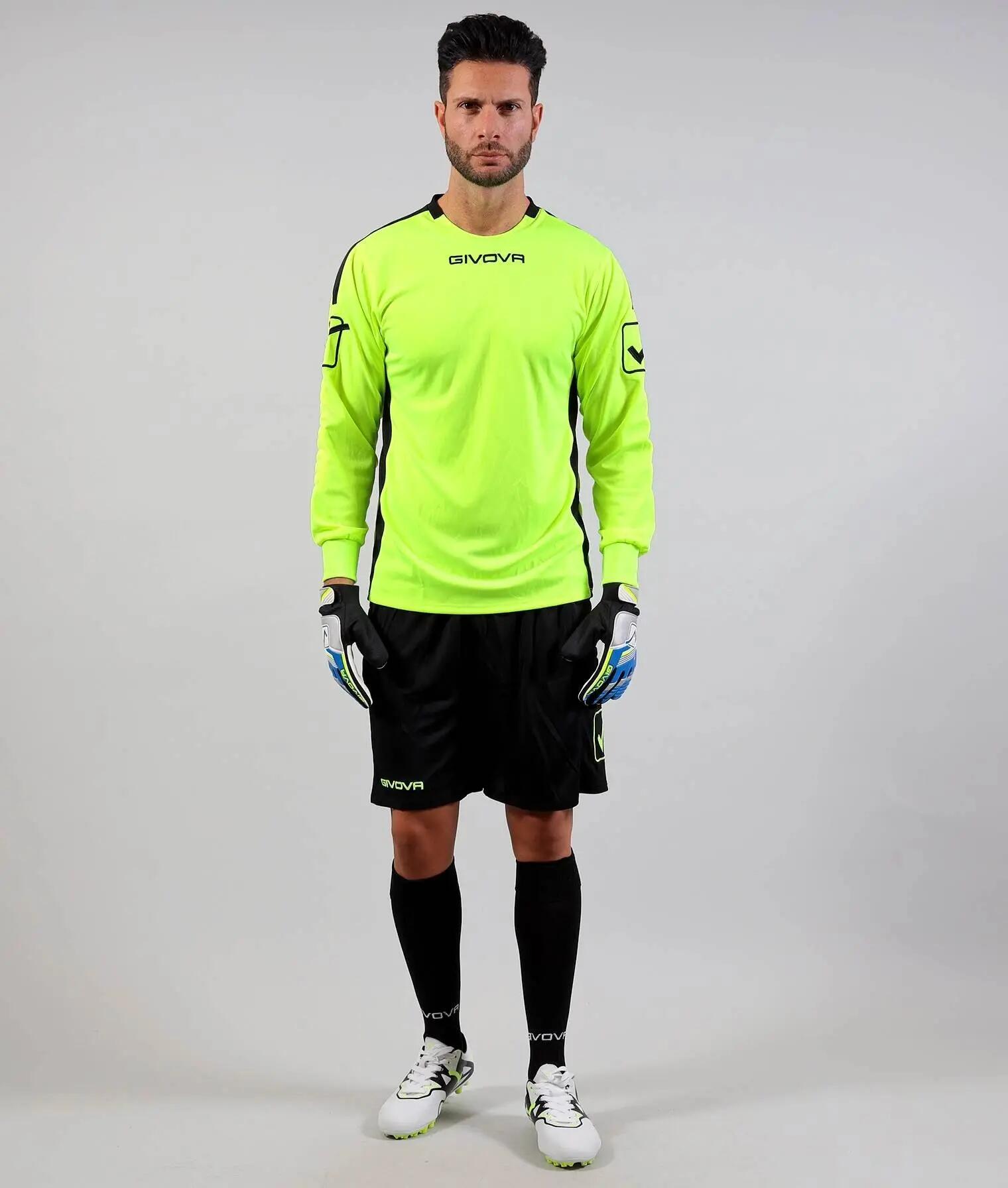 COMPLETO portiere givova giallo fluo/nero 1/5