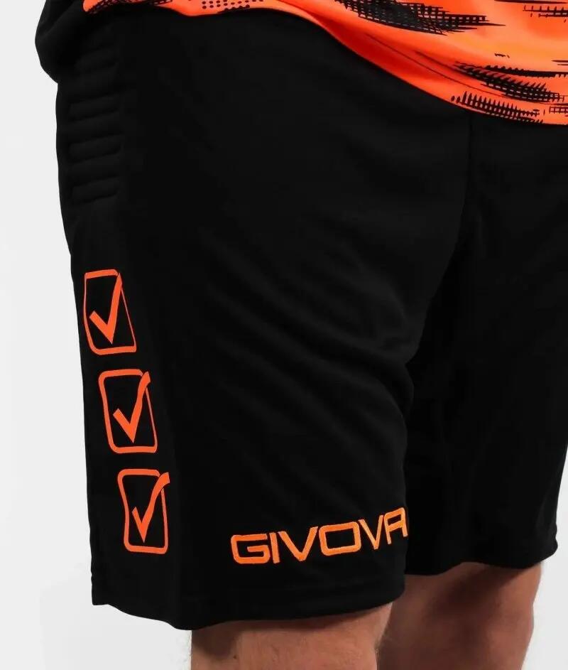 COMPLETO portiere givova arancio fluo/nero 4/4