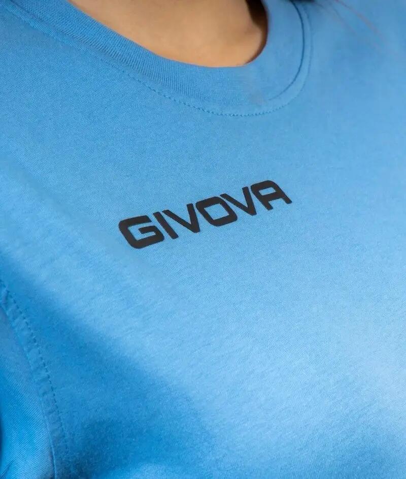 Givova Fresh Azul Claro Blue pamut póló 3/4