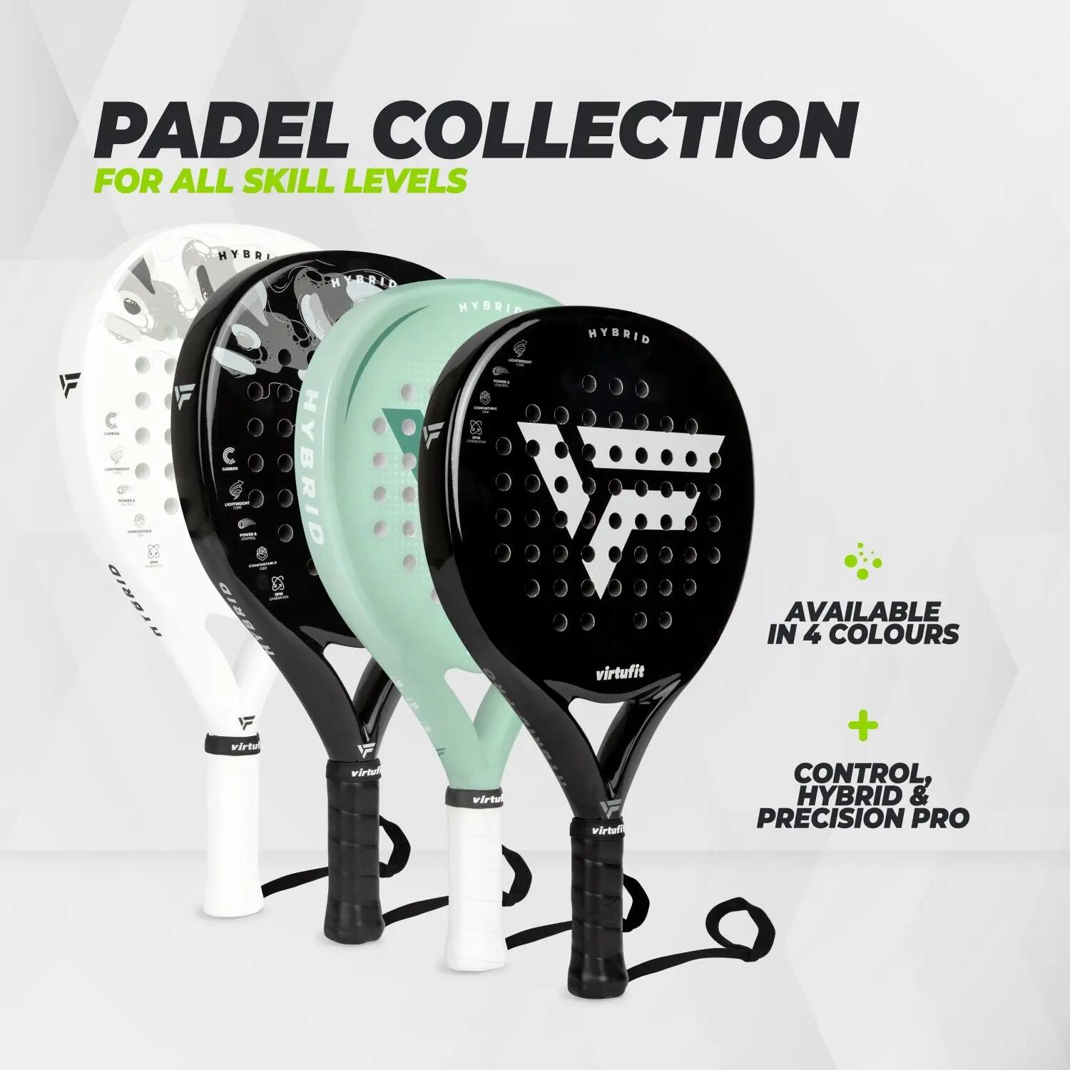 Padelschläger - Hybrid - Schwarz/Silber 4/8