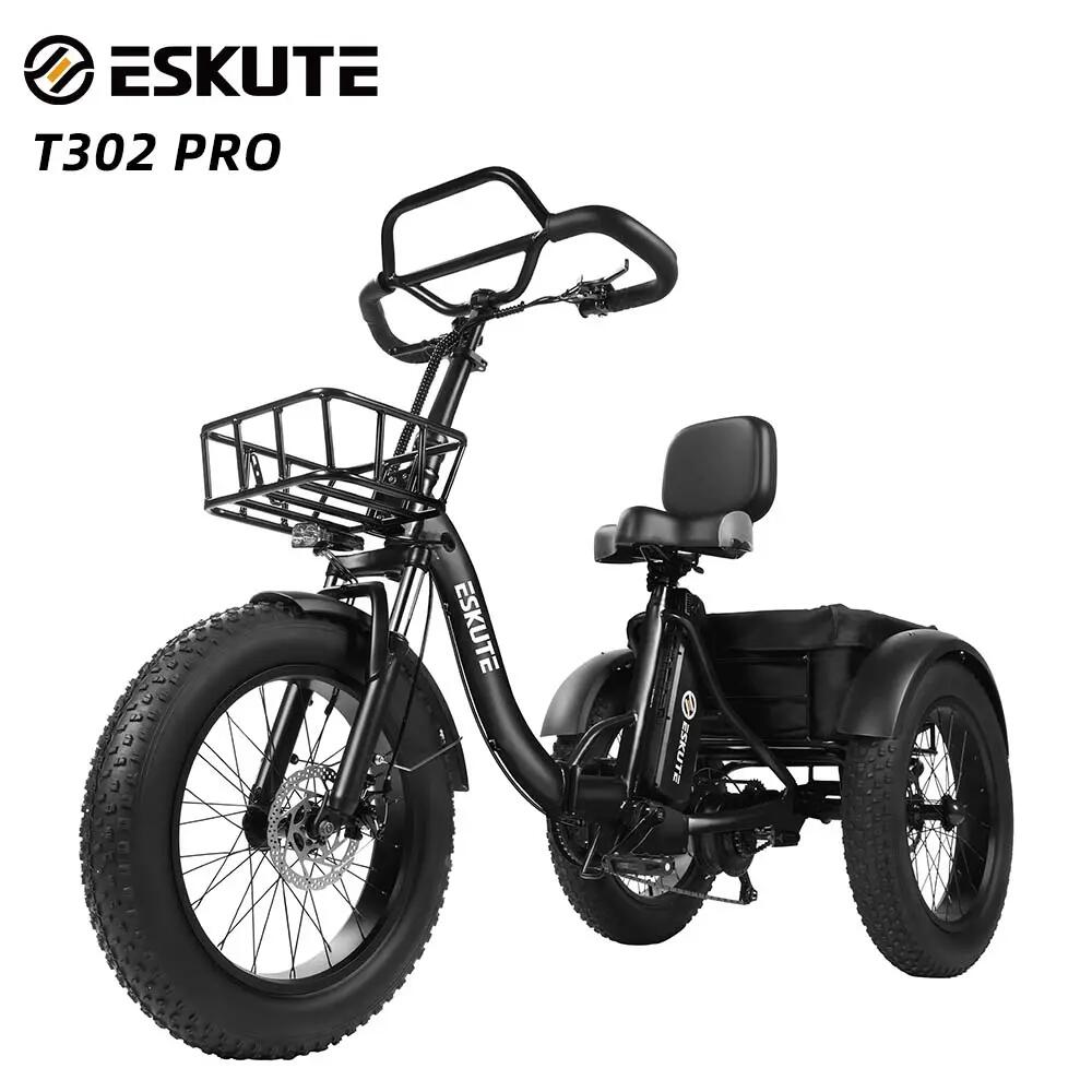 Adult T302 Pro Electric Tricycle | 20x4.0 Inch Tires