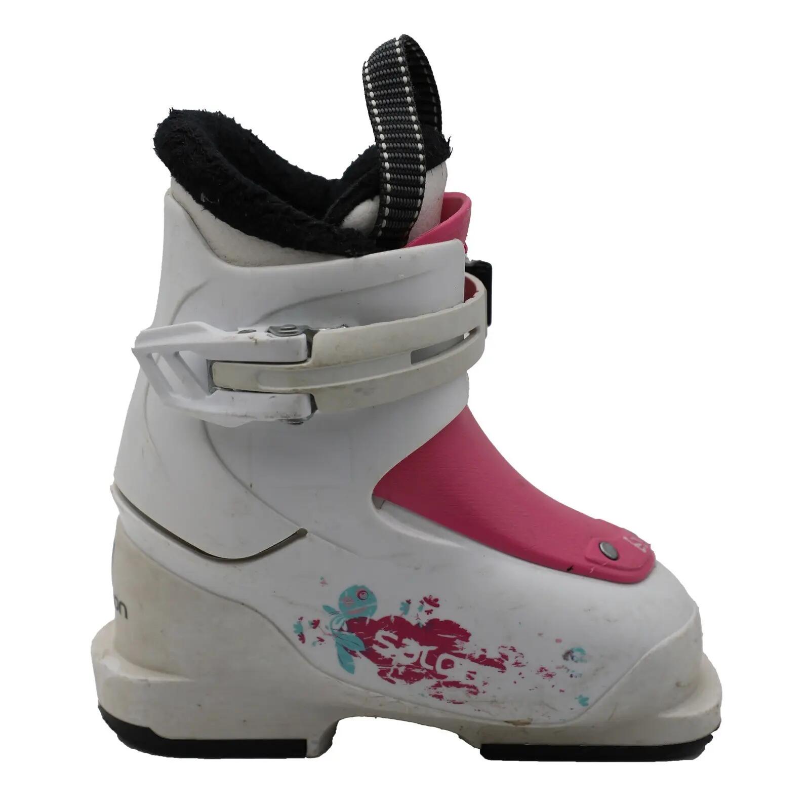 RECONDITIONNE - Chaussure De Ski Junior Salomon T1_1 Crochet 2/4